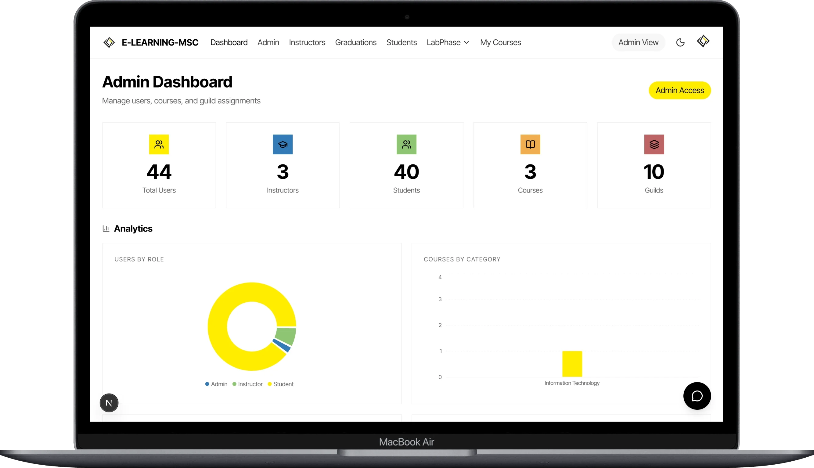 e-learning-msc desktop platform